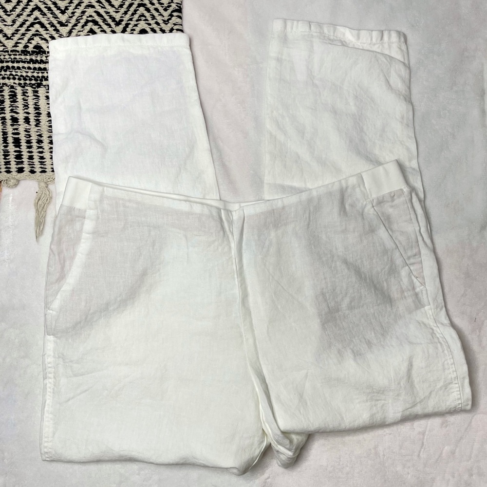 J. Jill Love Linen Lagenlook Tapered Pull On Pants